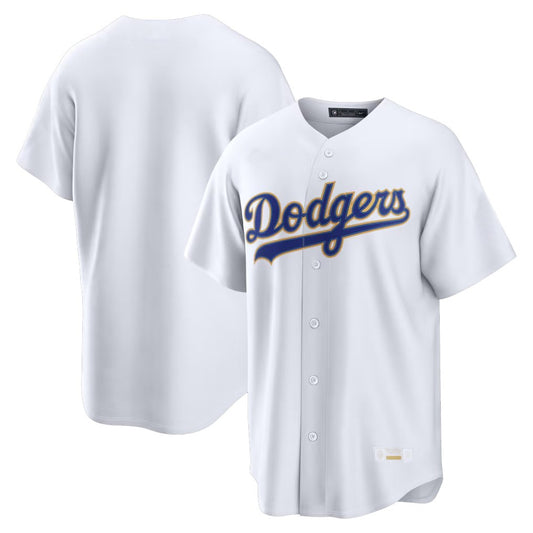 Los Angeles Dodgers Blank Player Gold White RONA 2026 Collection Stadium Limited Stitched Jerseys