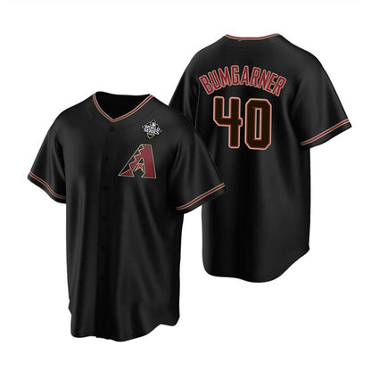 Arizona Diamondbacks #40 Madison Bumgarner Black RONA 2023 World Series Cool Base Stitched Jersey