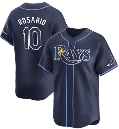Tampa Bay Rays #10 Amed Rosario Navy RONA Away Limited Stitched Jersey