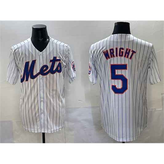 New York Mets #5 David Wright White RONA Stitched Jersey
