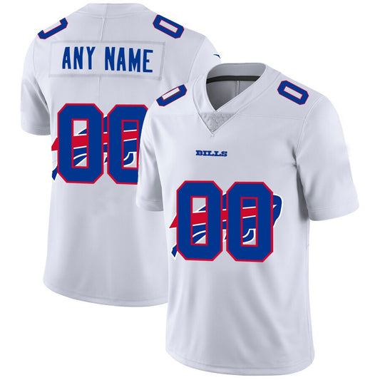 Custom B.Bills White RONA Team Big Logo Vapor Untouchable Limited Jersey