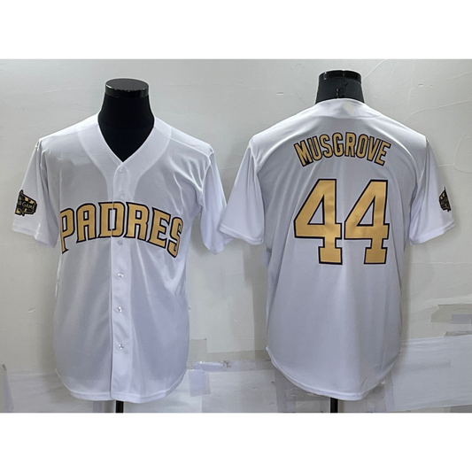San Diego Padres #44 Joe Musgrove White RONA 2022 All Star Stitched Cool Base Jersey