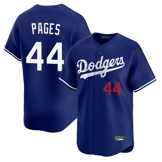 Los Angeles Dodgers #44 Andy Pages Player Royal RONA Limited Home Stitched Jerseys