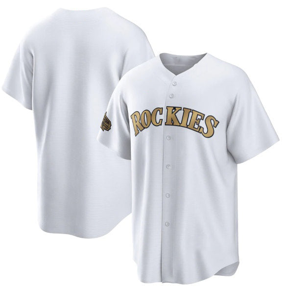 Colorado Rockies Blank White RONA 2022 All-Star Cool Base Stitched Jersey