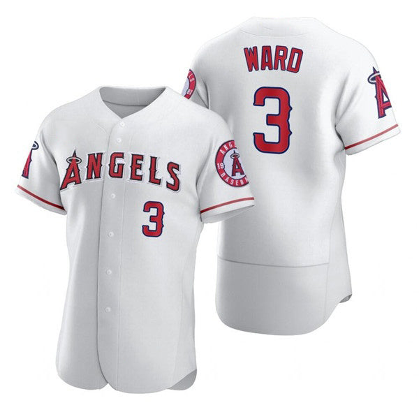 Los Angeles Angels #3 Waylor Ward White RONA Flex Base Stitched Jersey