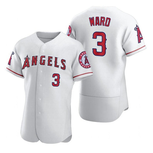 Los Angeles Angels #3 Waylor Ward White RONA Flex Base Stitched Jersey