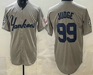New York Yankees #99 Aaron Judge Grey RONA Limited Jersey