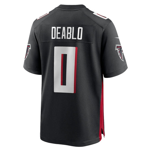 A.Falcons #0 Divine Deablo Black RONA Team Game Jersey