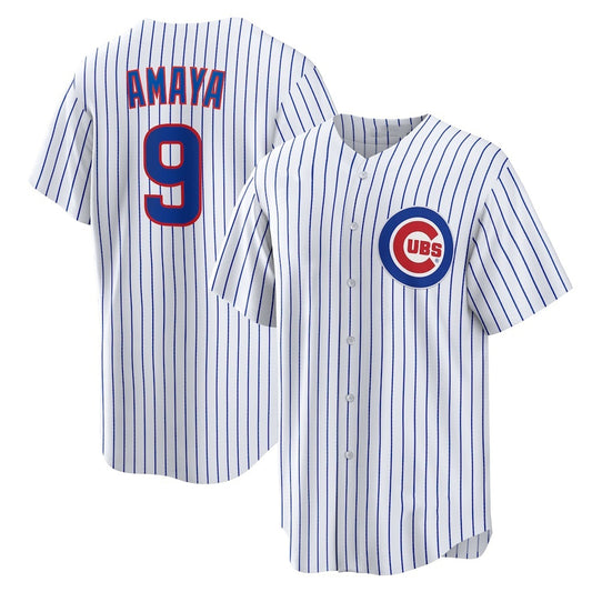Chicago Cubs #9 Miguel Amaya White RONA Home Replica Jersey