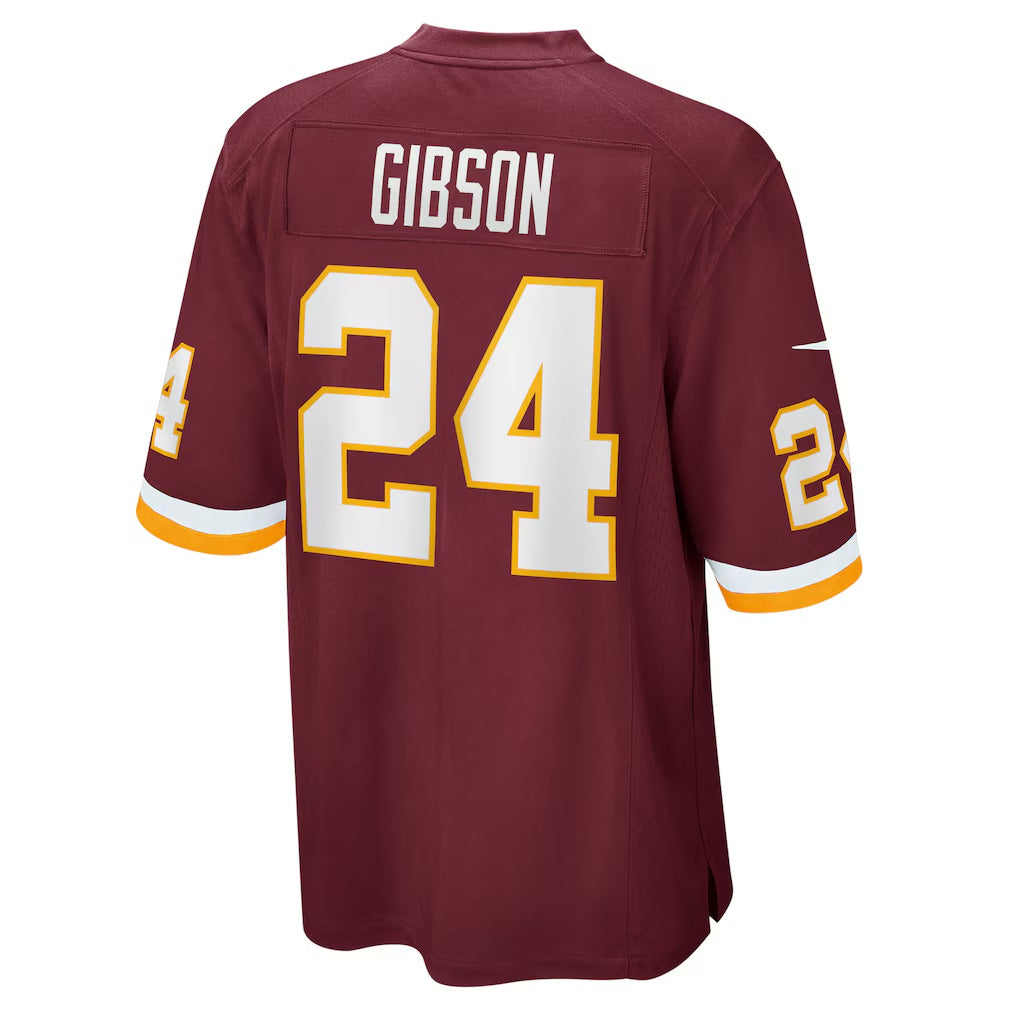 W.Football Team #24 Antonio Gibson Burgundy RONA Game Player Jersey