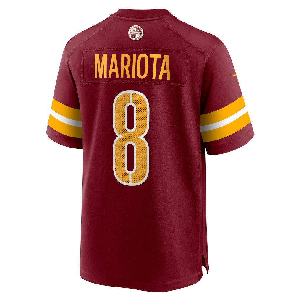 W.Commanders #8 Marcus Mariota Burgundy RONA Team Game Jersey
