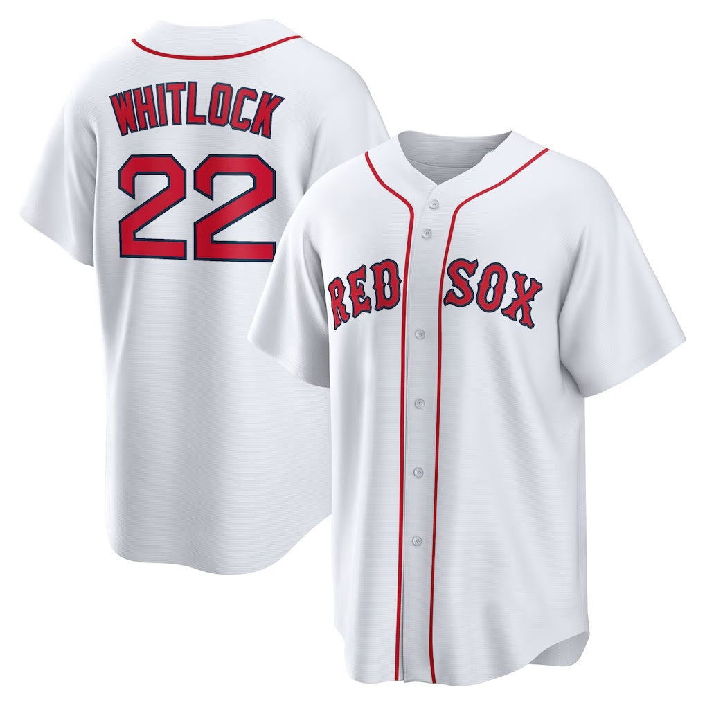 Boston Red Sox #22 Garrett Whitlock White RONA Home Replica Jersey