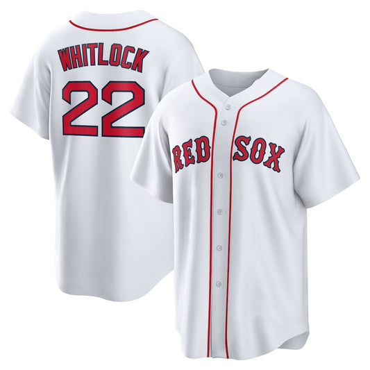 Boston Red Sox #22 Garrett Whitlock White RONA Home Replica Jersey