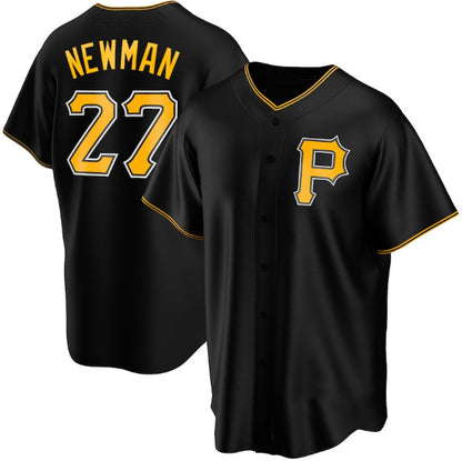 Pittsburgh Pirates #27 Kevin Newman Black RONA Cool Base Stitched Jersey