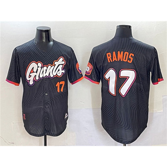 San Francisco Giants #17 Heliot Ramos Anthracite RONA 2025 City Connect Limited Stitched Jersey