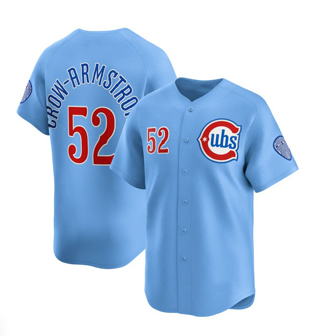 Chicago Cubs #52 Pete Crow-Armstrong 2024-25 Blue RONA 2nd Alternate Limited Stitched Jersey