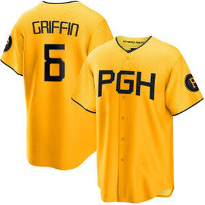 Pittsburgh Pirates #6 Konnor Griffin Yellow RONA City Connect Limited Jersey