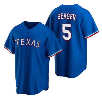 Texas Rangers #5 Corey Seager Blue RONA Cool Base Stitched Jersey