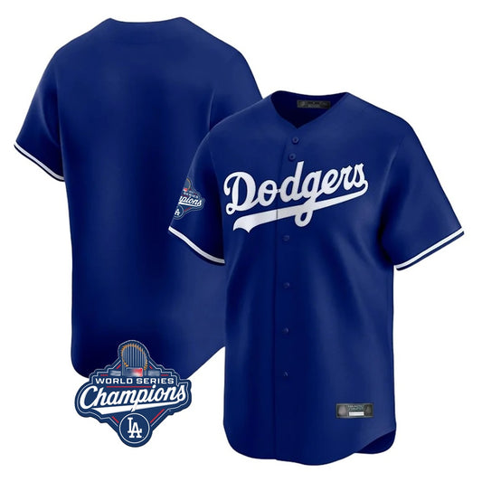 Los Angeles Dodgers Blank Player Royal RONA Limited Home World Series Meet Stitched Jerseys