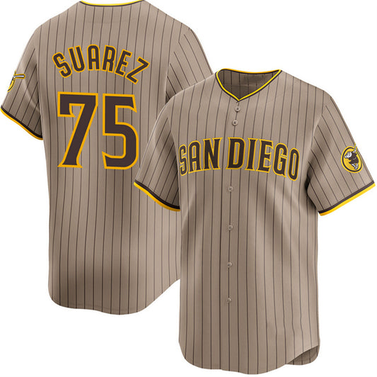San Diego Padres #75 Robert Suarez Tan RONA 2024 Alternate Limited Stitched Jersey