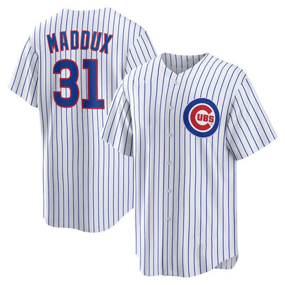 Chicago Cubs #31 Greg Maddux White RONA Home Retired Player Replica Jersey