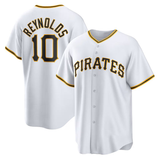 Pittsburgh Pirates #10 Bryan Reynolds White RONA Replica Player Jersey