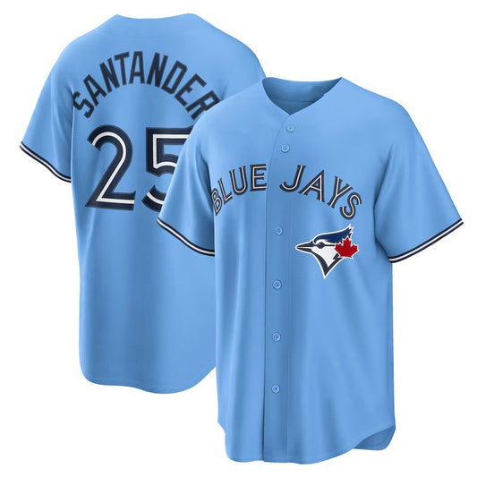 Toronto Blue Jays #25 Anthony Santander Light Blue RONA Alternate Replica Jersey