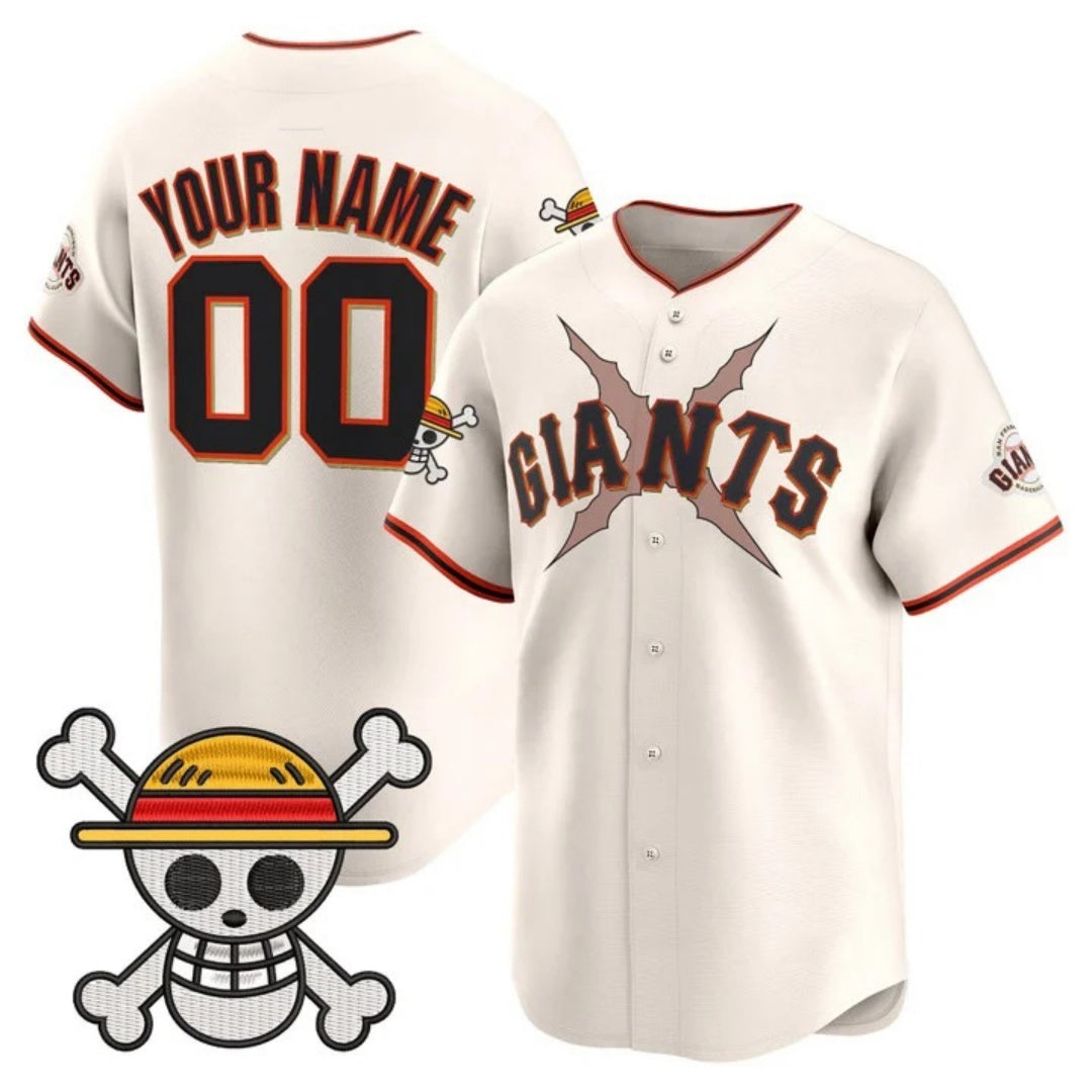 Custom San Francisco Giants x One Piece Cream RONA Vapor Premier Limited Jersey - Stitched