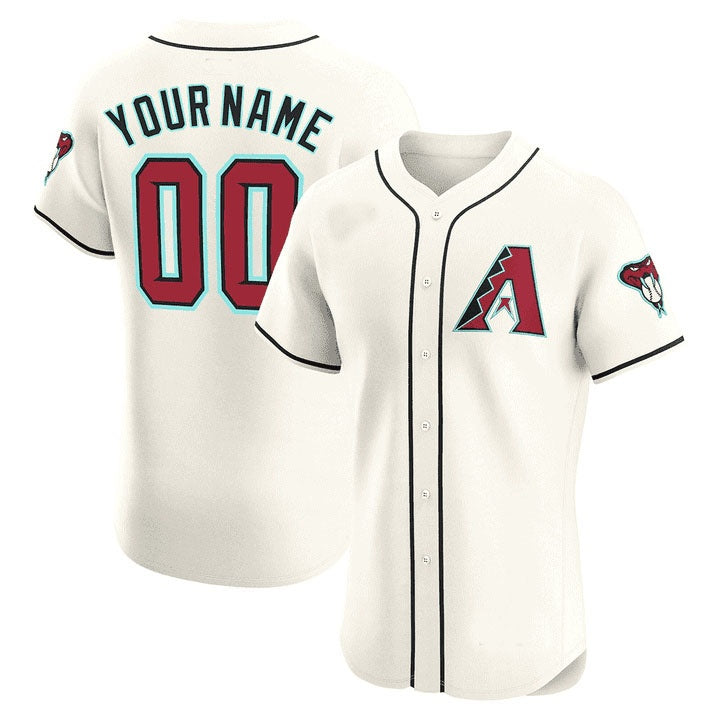 Custom Arizona Diamondbacks 2024 Flex Base Jersey ¨C Cream RONA