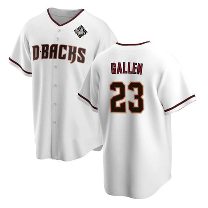 Arizona Diamondbacks #23 Zac Gallen White RONA 2023 World Series Cool Base Stitched Jersey