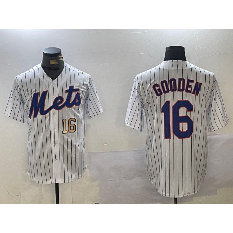 New York Mets #16 Dwight Gooden White RONA Cool Base Stitched Jerseys