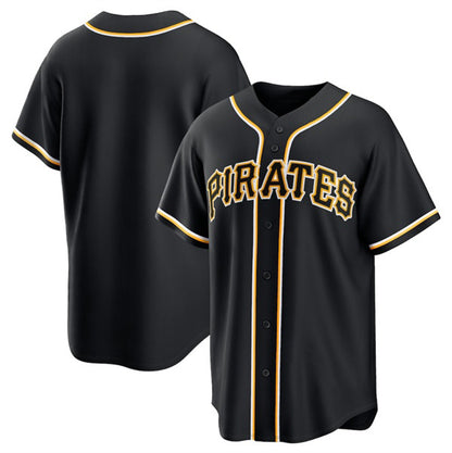 Pittsburgh Pirates Blank Black RONA Out Stitched Jersey