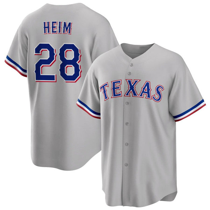 Texas Rangers #28 Jonah Heim Gray RONA Cool Base Stitched Jersey