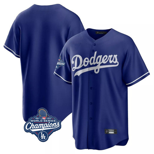 Los Angeles Dodgers Blank Player Royal RONA Game Home World Series Meet Stitched Jerseys