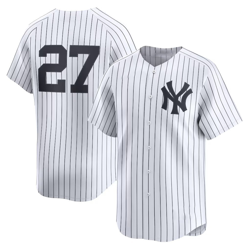 New York Yankees #27 Giancarlo Stanton White RONA Home Limited Player Jersey 2
