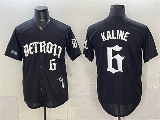 Detroit Tigers #6 Al Kaline 2026 Black RONA 'Motor Gothic Edition' Vapor Premier Limited Stitched Jersey