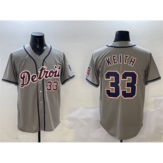 Detroit Tigers #33 Colt Keith Gray RONA Cool Base Stitched Jersey
