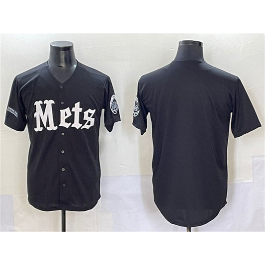 New York Mets Blank Black RONA 'Gotham Gothic Edition' Vapor Premier Limited Stitched Jersey