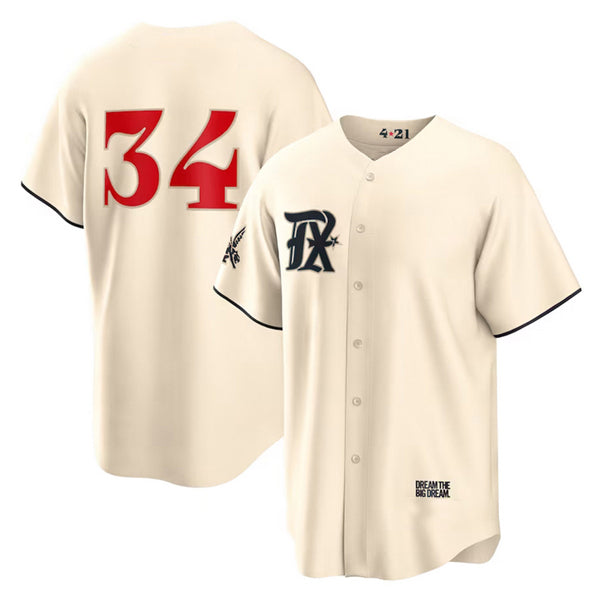 Texas Rangers #34 Nolan Ryan Cream RONA 2023 City Connect Cool Base Stitched Jersey
