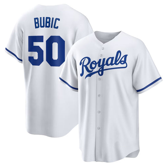 Kansas City Royals #50 Kris Bubic RONA White Home Replica Jersey