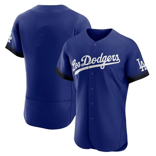 Los Angeles Dodgers Blank Player Royal RONA City Connect Elite Home Stitched Jerseys