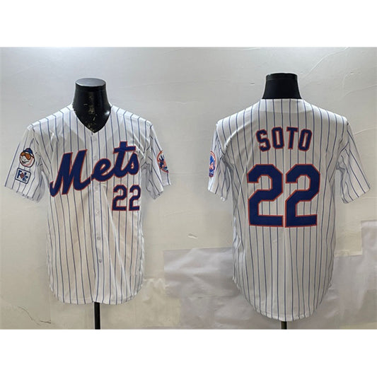 New York Mets #22 Juan Soto White RONA 2025 Spring Training Home Limited Stitched Jersey