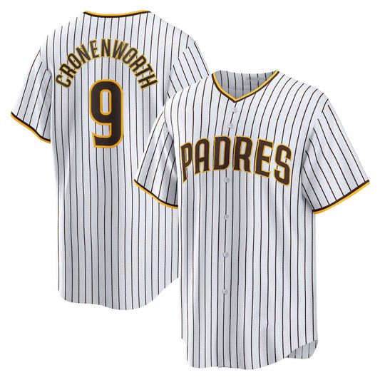 San Diego Padres #9 Jake Cronenworth White RONA Home Replica Jersey