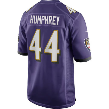 B.Ravens #44 Marlon Humphrey Purple RONA Game Jersey