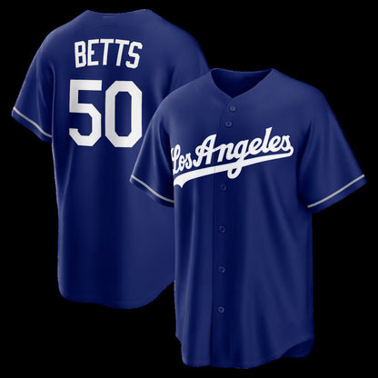 Los Angeles Dodgers #50 Mookie Betts Royal RONA Alternate Replica Jersey