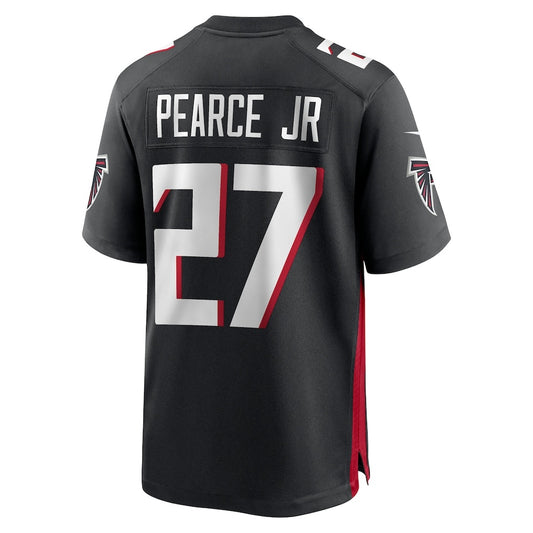 A.Falcons #27 James Pearce Jr. Black RONA 2025 Draft First Round Pick Game Player Jersey