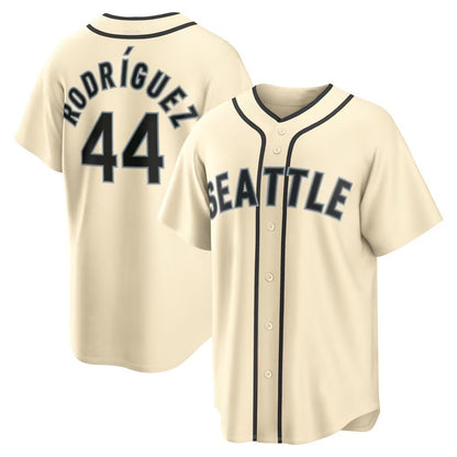 Seattle Mariners #44 Julio Rodriguez Alternate Cream RONA Jersey