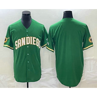 San Diego Padres Blank Green RONA Cool Base Stitched Jersey