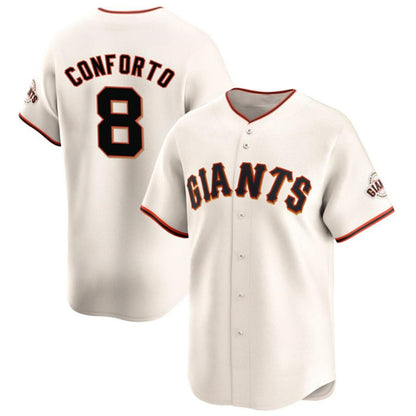 San Francisco Giants #8 Michael Conforto Cream RONA Cool Base Stitched Jersey