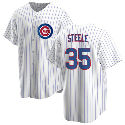 Chicago Cubs #35 Justin Steele Home White RONA Cool Base Jersey